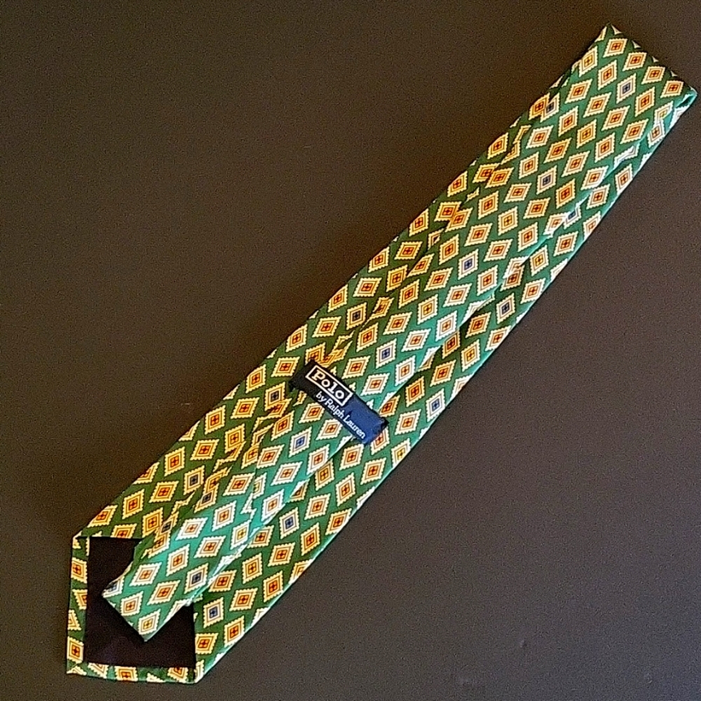 Men's Polo by Ralph Lauren Tie - (Vintage Item!) 100% Silk! - Picture 4 of 6